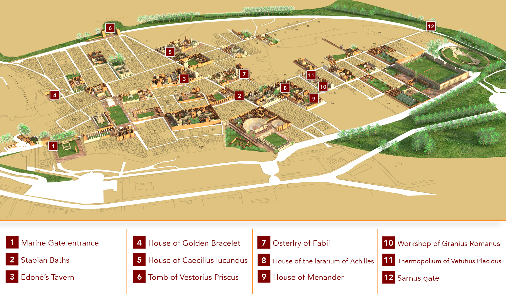 mappa di pompei