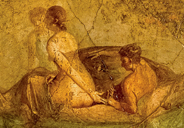 Napoli, Museo Archeologico Nazionale. Affresco proveniente da Pompei, casa di Lucio Cecilio Giocondo. ©SBAN.