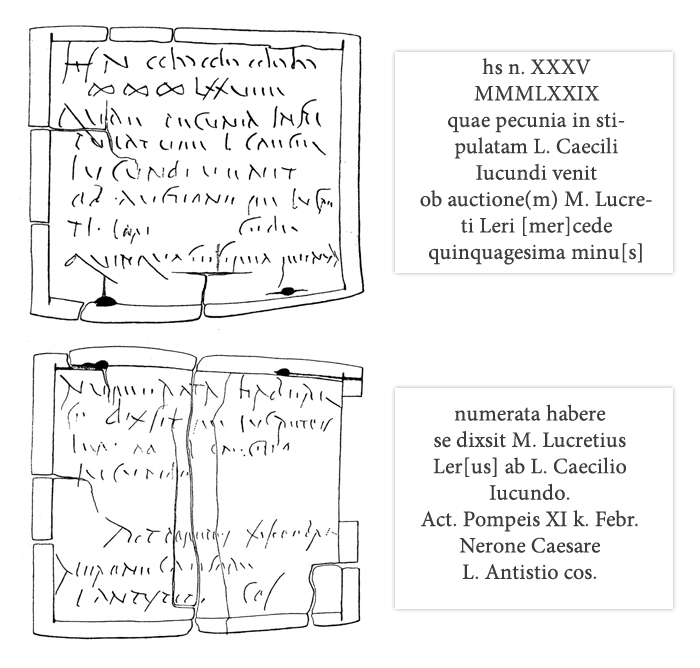 Inscription CIL IV 3340 X. ©SSBAPES