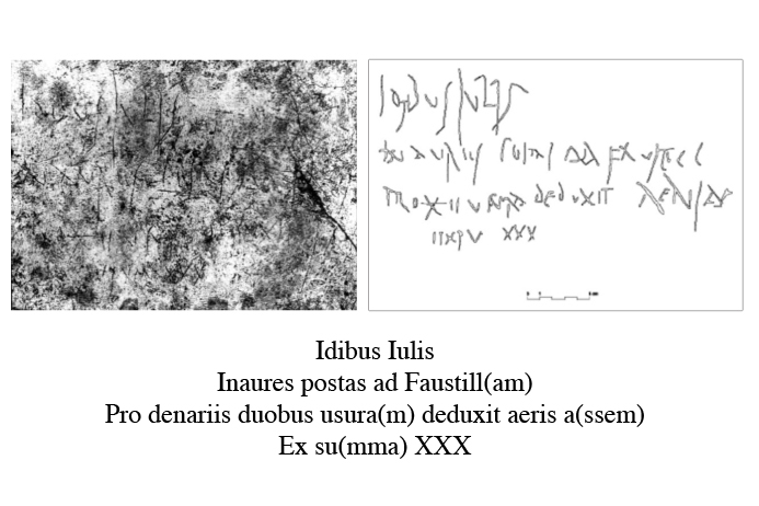 Iscrizione CIL IV 8203. ©SSBAPES Iscrizione CIL IV 8203. ©SSBAPES